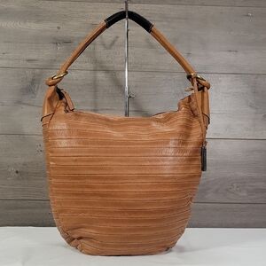 Large IL Duca  Tan Leather Hobo Bag - Classic Everyday Shoulder Bag